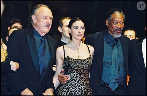 Archives - Gene Hackman, Monica Bellucci et Morgan Freeman présentent "Under Suspicion" au festival de Cannes en 2000 FIZET-BORDE-MARTINEZ / BESTIMAGE
