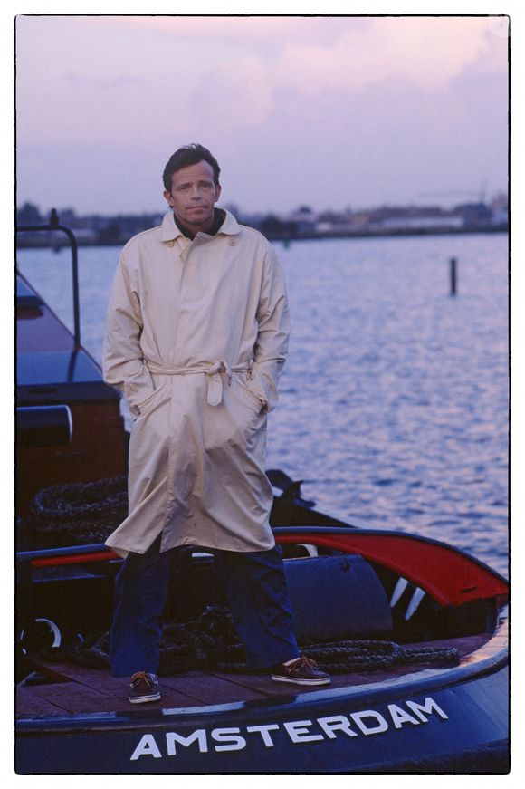 Rendez-vous avec le chanteur français Pierre Bachelet. France, août 1988. Photo par Pascal Baril/Abaca