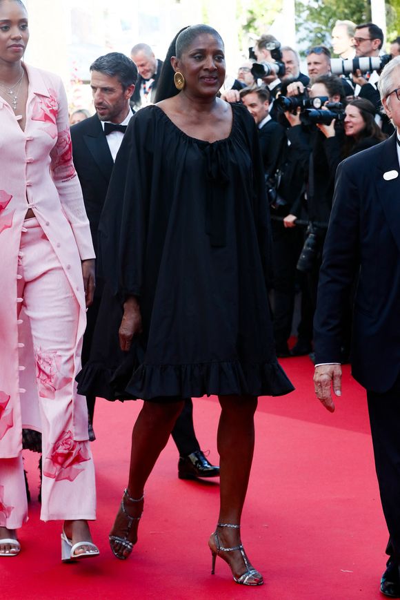 Marie-José Pérec - Montée des marches du film « Marcello Mio » lors du 77ème Festival International du Film de Cannes, au Palais des Festivals à Cannes. Le 21 mai 2024 © Christophe Clovis / Bestimage
