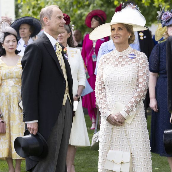 Le prince Edward, duc d'Edimbourg, Sophie Rhys-Jones, duchesse d'Edimbourg, - Les célébrités et les membres de la famille royale d'Angleterre assistent au second jour de la course hippique Royal Ascot, le 19 juin 2024.