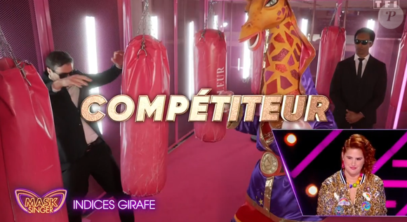 La Girafe lors du lancement de "Mask Singer 2025", le 2 mai, sur TF1