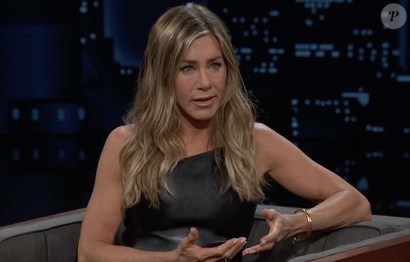Jennifer Aniston sur le plateau du Jimmy Kimmel Show
© ABC via JLPPA/Bestimage