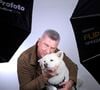 Exclusif - Portrait de Pascal Bataille et son chien lors de l'enregistrement de l'émission "Chez Jordan de Luxe" à Paris. Le 11 décembre 2024
© Cédric Perrin / Bestimage