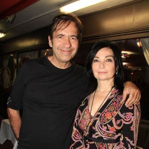 Thierry Samitier et sa compagne - Soirée anniversaire des 1 an de la Fourchette d'Or au restaurant La Table Marocaine à Paris. Le 14 octobre 2021