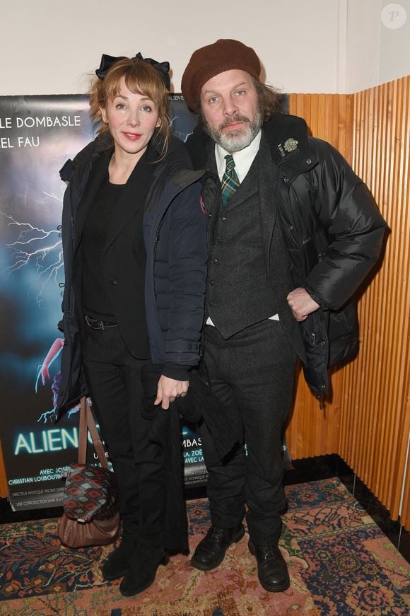 Julie Depardieu et son compagnon Philippe Katerine - Avant première du film "Alien Crystal Palace" au cinéma Beau Regard à Paris le 23 janvier 2019. © Coadic Guirec /Bestimage (No Web - No Blog pour suisse et Belgique)