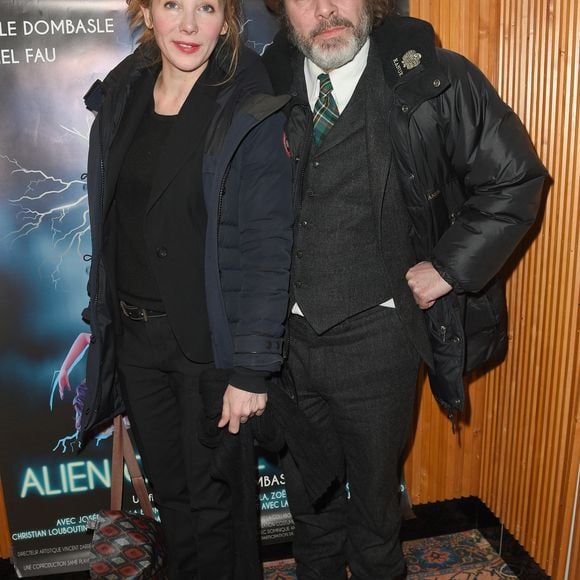 Julie Depardieu et son compagnon Philippe Katerine - Avant première du film "Alien Crystal Palace" au cinéma Beau Regard à Paris le 23 janvier 2019. © Coadic Guirec /Bestimage (No Web - No Blog pour suisse et Belgique)