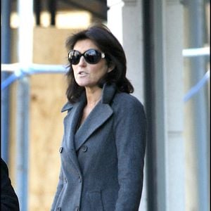 Cécilia Attias travaille aujourd'hui à New York au plus près de son époux.
Cécilia Attias dans un magasin de Greenwich, le 8 mars 2008. Photo : AGENCE / BESTIMAGE