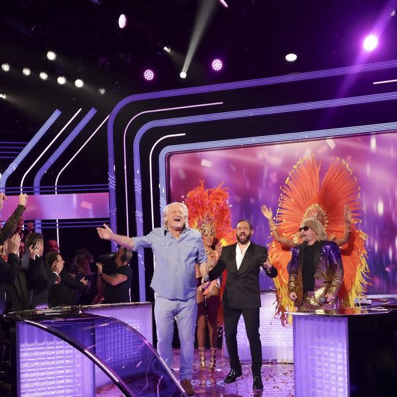 Exclusif - Cyril Hanouna, Patrick Sébastien, Cartman, sur le plateau de l’émission « TPMP » La dernière sur C8,  présentée par C.Hanouna et diffusée en direct sur C8, Paris, France, le 27 fevrier 2025. © Jack Tribeca / Bestimage