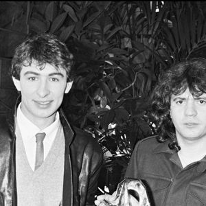 Archives - Daniel Balavoine reçoit le trophée Antenne 2 en 1982 © Agence Bestimage