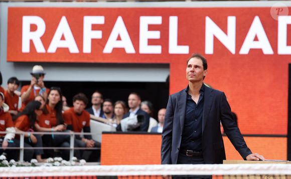 Rafael Nadal - Hommage à Rafael Nadal lors des internationaux de France de tennis à Rolnd Garros le 25 mai 2025.

© Dominique Jacovides / Cyril Moreau / Bestimage