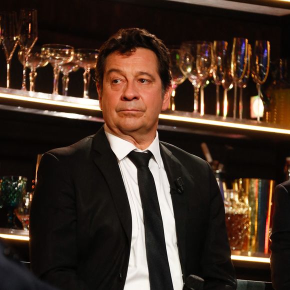 Exclusif - Laurent Gerra lors de l'enregistrement de l'émission "Laurent Gerra, l'anniversaire événement" présentée par S.Bern et qui sera diffusée le 7 juin 2025 sur France 2, au théâtre Marigny, à Paris, France, le 28 avril 2025. © Clovis-Moreau/Bestimage