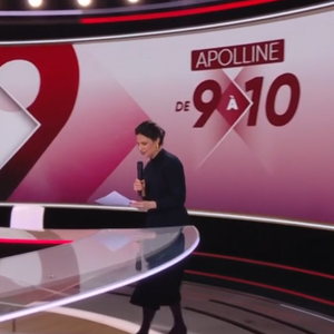 Apolline de Malherbe contrainte d'avoir un micro-main à la suite d'un imprévu, le 14 mars 2025, sur BFMTV