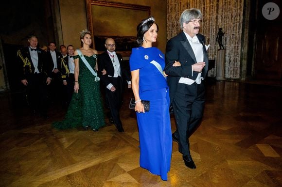 La princesse Sofia de Suède au banquet du Prix Nobel 2024 à la mairie de Stockholm, le 10 décembre 2024.