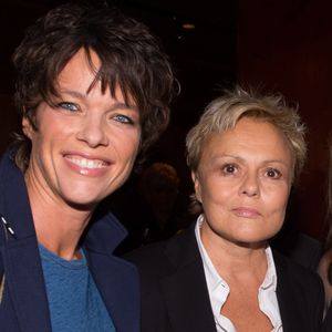 Anne Le Nen et Muriel Robin - Cocktail pour le lancement du livre de Soad Bogdary "Merci Papa" en collaboration avec Anna-Véronique El Baze au Buddha Bar à Paris.