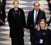 Julie Gayet et son mari François Hollande - Cérémonie de réouverture de la cathédrale Notre-Dame de Paris, le 7 décembre 2024. 
© Dominique Jacovides / Bestimage