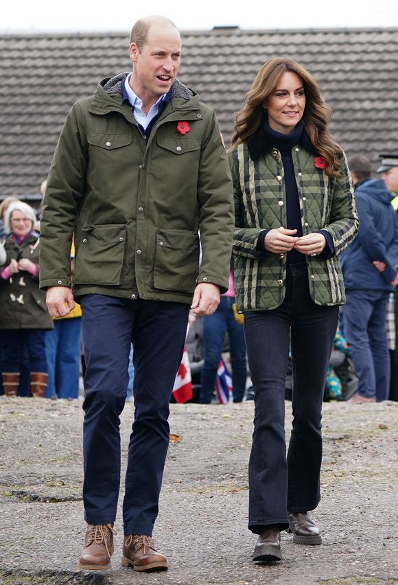 Le prince William, prince de Galles, et Catherine (Kate) Middleton, princesse de Galles, visitent Outfit Moray, une organisation caritative primée à Moray (Ecosse), le 2 novembre 2023.