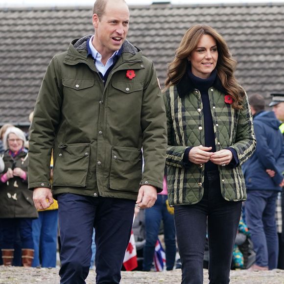 Le prince William, prince de Galles, et Catherine (Kate) Middleton, princesse de Galles, visitent Outfit Moray, une organisation caritative primée à Moray (Ecosse), le 2 novembre 2023.