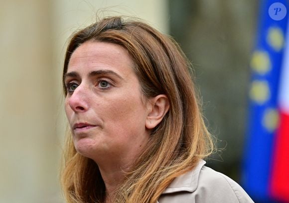 Marine Tondelier, secrétaire nationale du parti de gauche français Les Écologistes - Les chefs des partis politiques et des groupes parlementaires de l'Assemblée nationale votent du palais présidentiel de l'Elysée à Paris, France, le 10 octobre 2025. © Christian Liewig/Bestimage