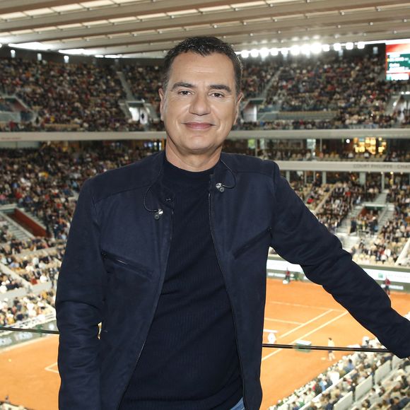 Exclusif - Laurent Luyat - Plateau de France Télévisions lors des Internationaux de France de Tennis de Roland Garros 2024, le 29 mai 2024. © Bertrand Rindoff / Bestimage