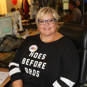 Laurence Boccolini participant au 13ème Charity Day d'Aurel BGC pour honorer la mémoire des 658 employés de BGC tués au WTC le 9/11/2001, qui s'est tenu au siège d'Aurel BGC, rue Richelieu à Paris, France, le 11 septembre 2017. Photo by Jerome Domine/ABACAPRESS.COM