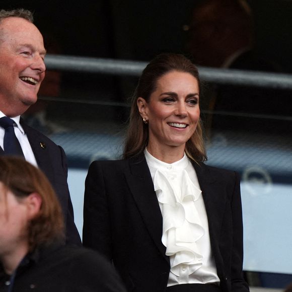 La Princesse de Galles dans les tribunes lors du match de poule A de la Coupe du monde féminine de rugby 2025 à l'American Express Stadium, Brighton. Samedi 6 septembre 2025. Photo by Ben Whitley/PA Wire/ABACAPRESS.COM