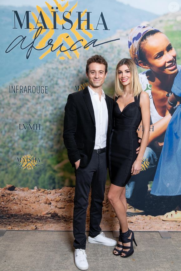 Exclusif -  Hugo Clément et sa compagne Alexandra Rosenfeld - Dîner de gala au profit de l'association "Maïsha Africa" de Sonia Rolland, qui vient en aide aux enfants du Rwanda, au Pavillon Gabriel, à Paris, France, le 17 décembre 2018.© Gorassini-Moreau/Bestimage