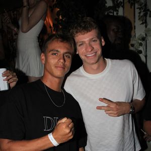 Exclusif - Kauli Vaast, Léon Marchand - Soirée au club L'Arc avec les champions olympiques lors des Jeux Olympiques Paris 2024. Le 10 août 2024
© Baldini / Bestimage