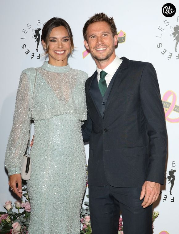 Marine Lorphelin et son nouveau compagnon au 4ème gala de charité de l'association "Les Bonnes Fées", à l'hôtel Peninsula, Paris le 5 octobre 2023. 

© Coadic Guirec/Bestimage