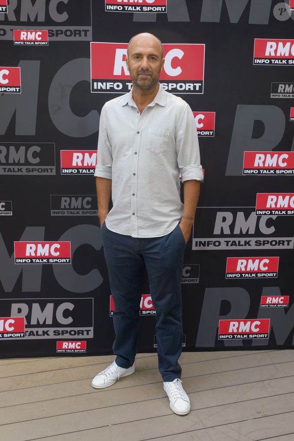 Christophe Dugarry - Conférence de presse de rentrée 2019-2020 de RMC, RMC Sport et BFM TV à Altice Campus à Paris le 28 août 2019. © Christophe Clovis / Bestimage