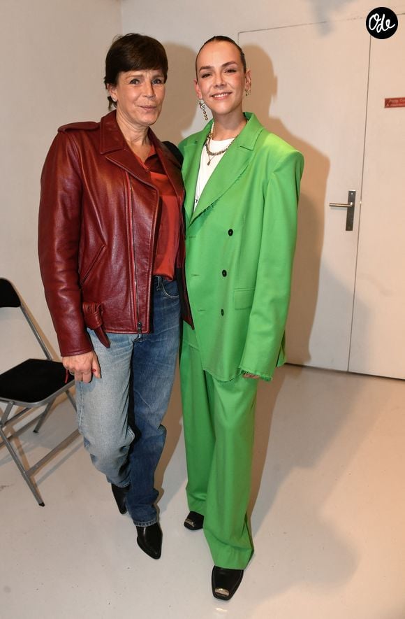 Pauline Ducruet et sa mère la princesse Stéphanie de Monaco - Backstage du défilé Alter Femme Automne/Hiver lors de la Fashion Week de Paris. © Veeren/Bestimage