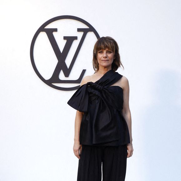 L'actrice Marina Foïs pose lors du photocall du défilé Louis Vuitton au parc Güell, le 23 mai 2024, à Barcelone, en Catalogne (Espagne). (Europa Press / Bestimage).