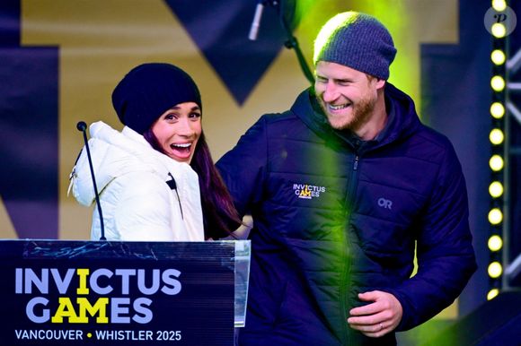 Le prince Harry et Meghan Markle aux Invictus Games à Whistler, le 10 février 2025. Backgrid UK / Bestimage