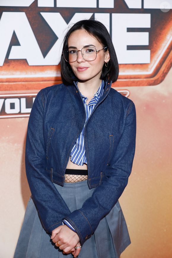 Agathe Auproux à l'avant-première du film "Gardiens de la galaxie épisode 3" au Gaumont Disney village à Chessy, le 22 avril 2023. 

Photo : Christophe Clovis / Guirec Coadic / Bestimage