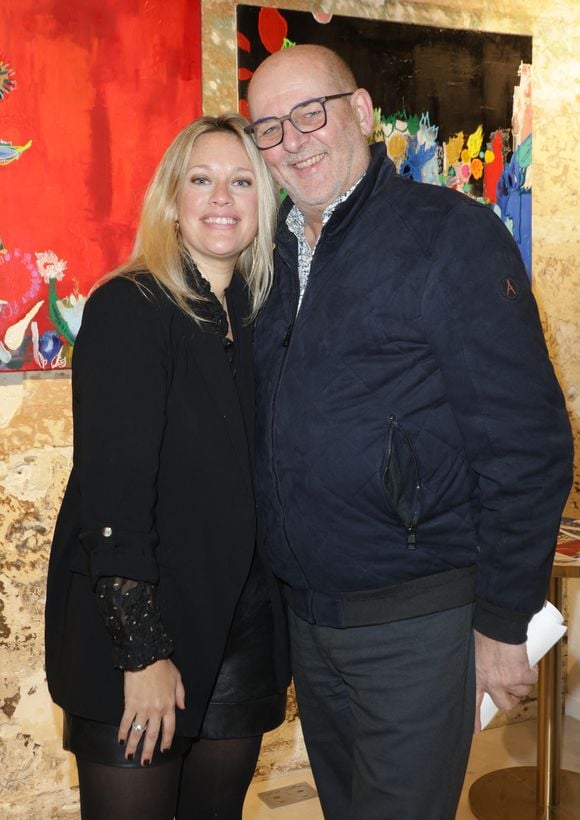 Exclusif - Caroline Faindt et Bernard Dumeige - Vernissage de l'exposition de Caroline Faindt aux Espaces Guiffi à Paris le 9 décembre 2024. © Coadic Guirec/Bestimage