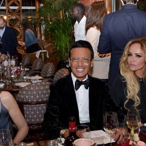 Elsa Zylberstein, Omar Harfouch et Adriana Karembeu au dîner au restaurant Dar Mima lors du concert unique de O.Harfouch et son orchestre pour la paix à l'Institut du Monde Arabe à Paris le 3 février 2024.

© Rachid Bellak / Bestimage