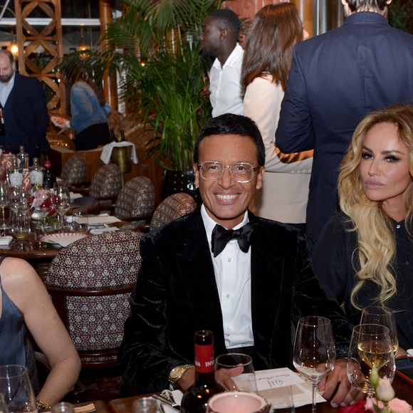 Elsa Zylberstein, Omar Harfouch et Adriana Karembeu au dîner au restaurant Dar Mima lors du concert unique de O.Harfouch et son orchestre pour la paix à l'Institut du Monde Arabe à Paris le 3 février 2024.

© Rachid Bellak / Bestimage