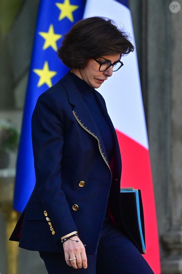 Rachida Dati - Sortie du Conseil des ministres au palais de l'Elysée à Paris le 4 février 2026. © Christian Liewig/Bestimage