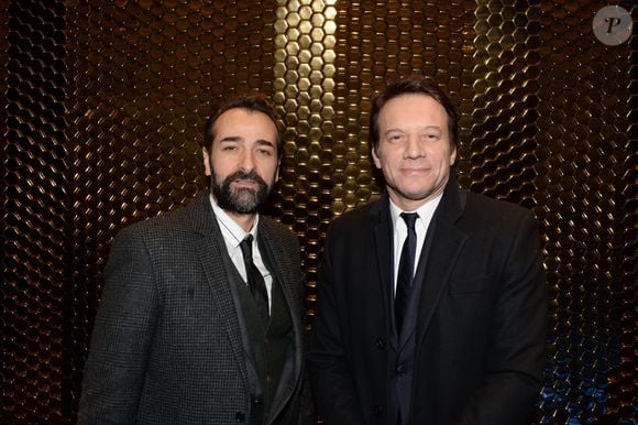 Mikael Fitoussi et Samuel Le Bihan - 11ème cérémonie des Globes de Cristal au Lido à Paris, le 30 janvier 2017. © Rachid Bellak/Bestimage