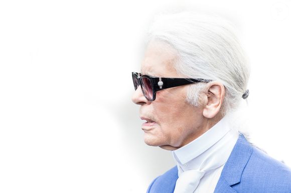 Karl Lagerfeld au défilé de mode Dior Hommes printemps-été 2017 au Tennis Club de Paris, le 25 juin 2016. Agence / Bestimage