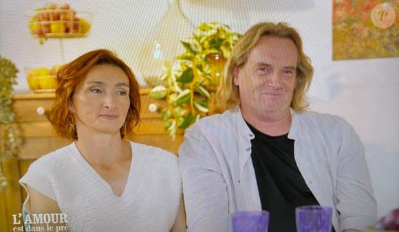 Geraldine et Jérôme toujours en couple au bilan de L'amour est dans le pré. Capture M6