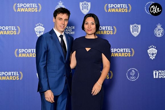 Louis et Marie Ducruet durant le photocall des Sportel Awards 2025 au Grimaldi Forum à Monaco, le 20 octobre 2025.
Les Sportel Awards sont une compétition internationale visant à récompenser les plus belles images de sport de l'année dans le cadre du Sportel qui est un salon international du sport et des médias qui se déroule en Principauté. © Bruno Bebert/Bestimage