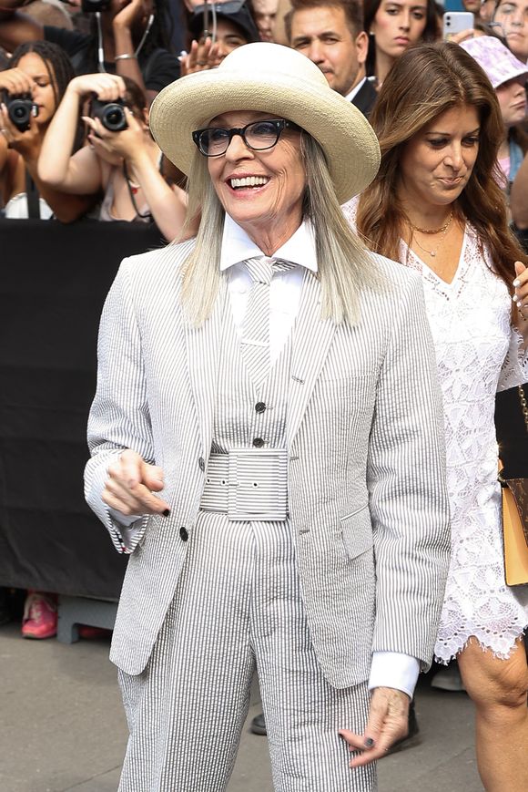 Diane Keaton assiste au défilé Thom Browne Haute Couture Printemps Été 2023 dans le cadre de la semaine de la mode de Paris le 03 juin 2023 à Paris, France. Photo par Nasser Berzane/ABACAPRESS.COM