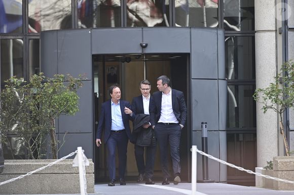 Michel Edouard Leclerc - President du Comite Strategique des Centres E Leclerc, Dominique Schelcher, Thierry Cotillard - President de ITM ALIMENTAIRE INTERNATIONAL - Conférence de presse sur le coronavirus Covid-19 au ministère de l'économie le 15 mars 2020.
© JB Autissier / Panoramic / Bestimage