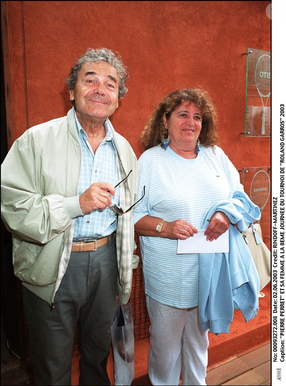 Archives - Pierre Perret et sa femme feu Rebecca (Simone Mazaltarim) à Roland Garros