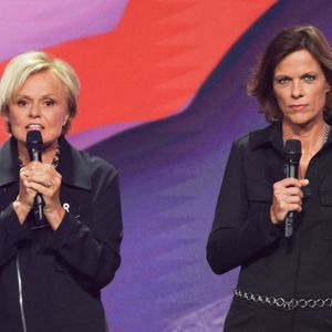 Exclusif - Muriel Robin et Anne Le Nen - Enregistrement du concert "Nos voix pour toutes", au profit de La fondation des femmes, à l'Adidas Arena à Paris, diffusée le 11 décembre sur TMC © Coadic Guirec-Cyril Moreau / Bestimage