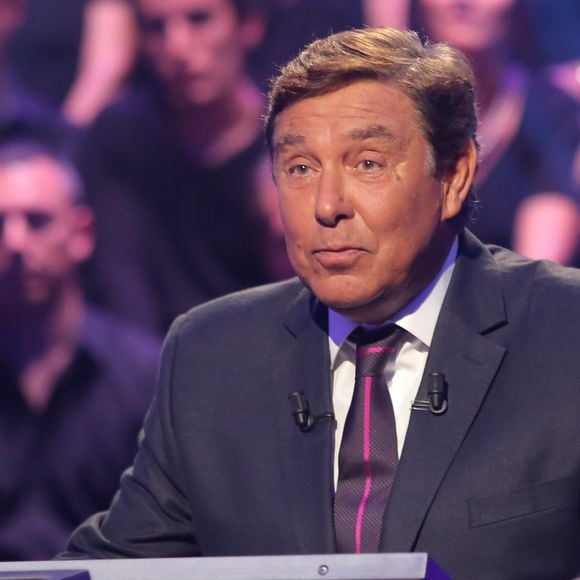 Jean-Pierre Foucault - Enregistrement à l'occasion des 15 ans de l'émission "Qui veut gagner des millions ?" sur TF1 au studio Carrère A de La Plaine Saint-Denis le 31 aout 2015. 
© Christophe Clovis / Bestimage