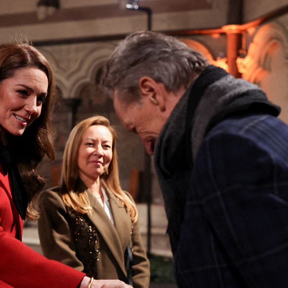 La princesse de Galles Kate Middleton  arrive à l'abbaye de Westminster, à Londres, pour assister à la cérémonie de chants Together At Christmas. Date de la photo : Vendredi 6 décembre 2024. Isabel Infantes/PA Wire
