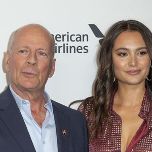Bruce Willis et sa femme Emma Heming lors de la première du film "Brooklyn Affairs" à l'occasion de la 57e édition du Festival du film de New York.

© PacificPressAgency / Bestimage