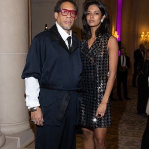 Exclusif - JoeyStarr et sa compagne Pauline Latchoumanin - Global Gift Gala Paris à l'hôtel Four Seasons George V à Paris le 8 novembre 2025. © Cyril Moreau/Bestimage