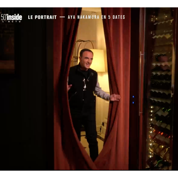 Aya Nakamura et Nikos Aliagas le 16 janvier 2021 sur TF1 dans l'émission "50 Mn Inside".